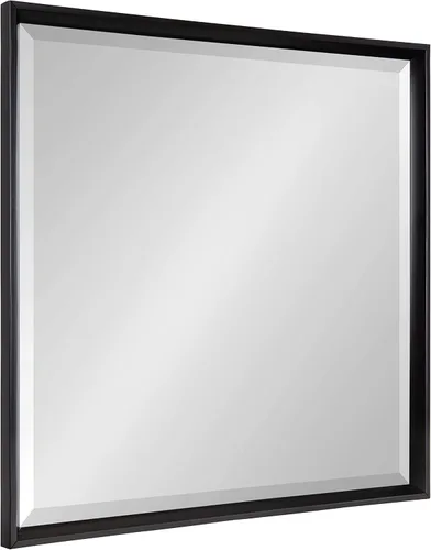 Vista 15 de Kate and Laurel Calter - Espejo de pared biselado con marco decorativo moderno, 19.5 x 25.5 pulgadas, color negro