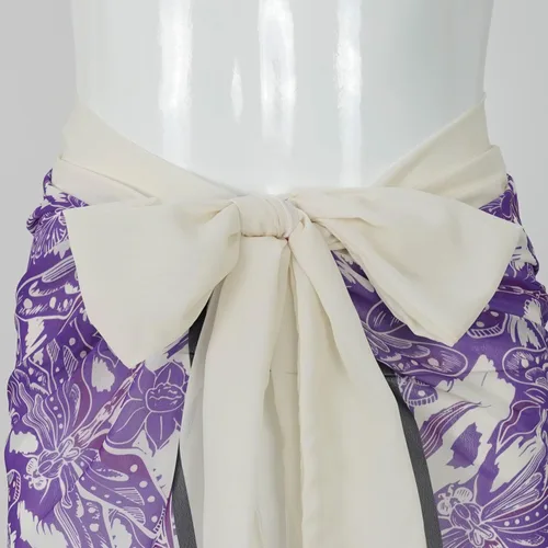 Vista 9 de GQIZLPWF Traje de baño de 3 piezas para mujer, estilo vintage, floral, envolvente, verano, vacaciones, traje de baño, Z2361-púrpura