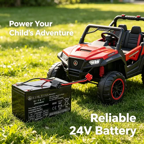 Vista 3 de Batería de 24V 7AH para 24 voltios paseo en coches juguetes