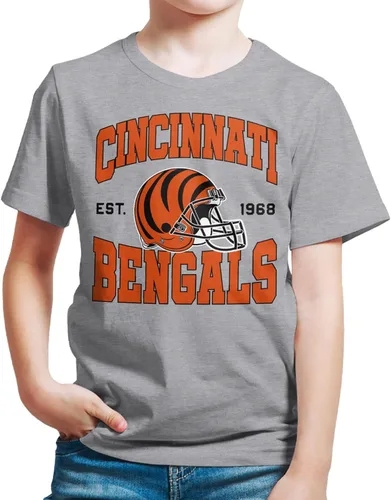 Vista 27 de Junk Food Clothing x NFL - Casco de equipo - Camiseta de manga corta para niños y niñas con licencia oficial de la NFL