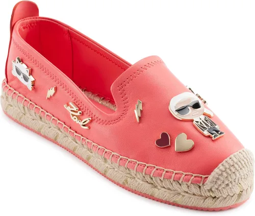 Vista 22 de Karl Lagerfeld Sandalias Michaela sin cordones para mujer Albaricoque