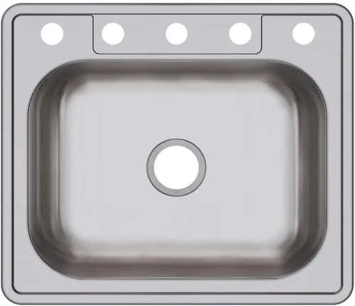 Vista 31 de Elkay D11515 Dayton Fregadero de Cocina de Acero Inoxidable de 15" con Instalación Empotrada de Una Sola Cubeta - 1 Orificio para Grifo