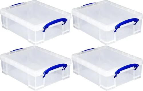Vista 3 de Caja de 8,1 litros realmente útil, transparente