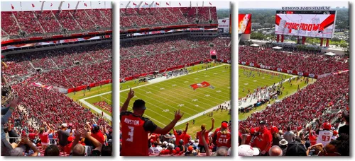 Vista 56 de TUMOVO MetLife Stadium - Decoración de pared de Nueva York, 3 piezas, lienzo, arte de pared para decoración del hogar, juegos de fútbol americano