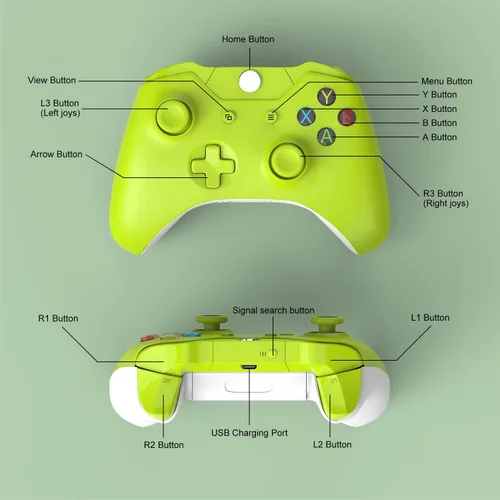 Vista 2 de fuxinya Wireless Controller PC Game Controller Compatible With Xbox Series XSXbox OneXbox One SOne XWindows 781011Electric Volt