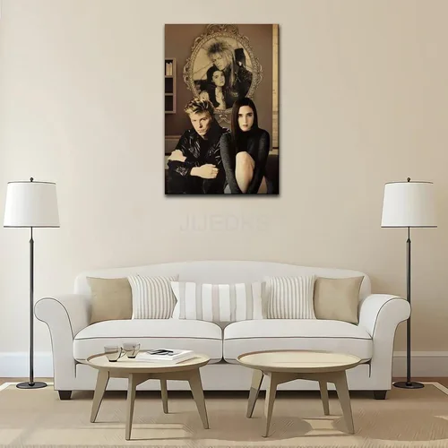 Vista 4 de Póster de la película de fantasía Laberinto de los años 80, Bowie, David y Jennifer Connelly Pintura decorativa, lienzo de arte de pared, póster