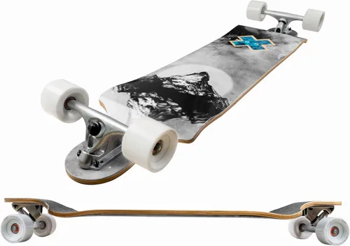 Vista 9 de MINORITY Patineta Longboard de arce para pendientes plataforma de 40 pulgadas Hecha para andar