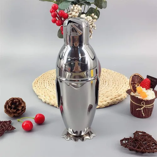 Vista 2 de Cocktailshaker - Juego de barras de vino de acero inoxidable de 16.9 fl oz, kit de barman