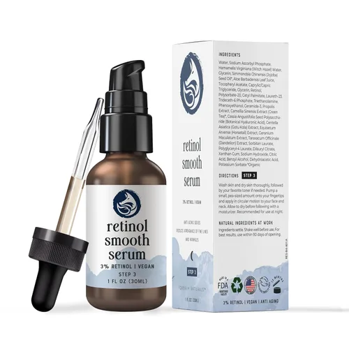 Vista 9 de Foxbrim Naturals Youthful Skin Duo: suero de colágeno peptídico y suero facial de retinol