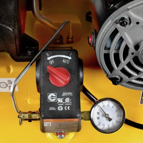 Vista 9 de DEWALT Compresor de aire vertical de 60 galones, estacionario, 3.7 HP, 175 PSI máximo, lubricado con aceite, tanque ASME, rendimiento de grado