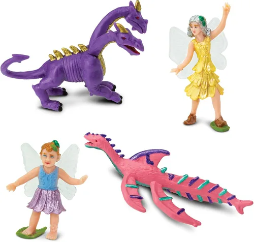 Vista 6 de Safari Ltd. Figuras de Super Toob de hadas y dragones, figuras detalladas de plástico en miniatura, juego de juguetes de fantasía para niños, niñas