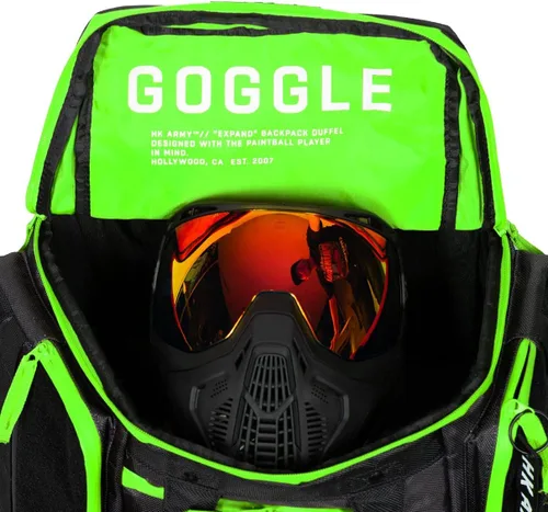 Vista 6 de HK Army Expandir Mochila Paintball Gearbag - Shroud Black/Green