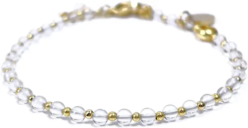 Vista 32 de Morchic 3mm Natural Gemstone Beaded Bracelet for Women, Dainty Tiny Charm Jewelry, Adjustable 7.1-8.6" Ideal Birthday Holiday Gift