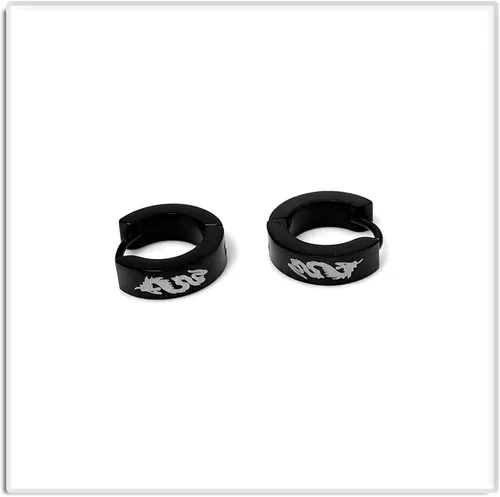 Vista 3 de Xusamss Punk - Pendientes de aro de acero inoxidable