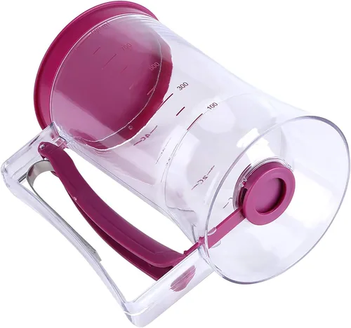 Vista 3 de Dispensador de masa para magdalenas y gofres para panqueques y waffles, herramienta de hornear morado Eojsuosnks