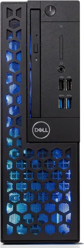 Vista 5 de Dell Optiplex PC de computadora con iluminación RGB Windows 11 Pro Intel Core i5-9500 16 GB RAM 500 GB SSD Nuevos LCD duales de 24 pulgadas