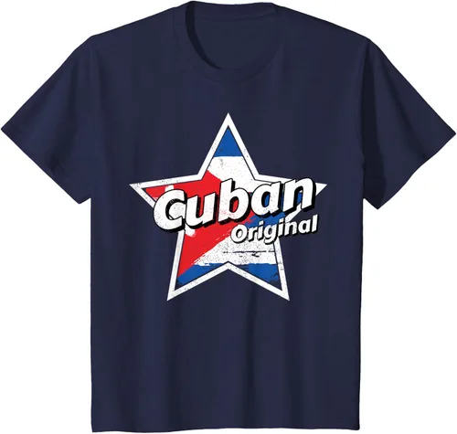 Vista 37 de Camisa Cubano Original Camisa Bandera de Cuba Camiseta Cubano, Negro