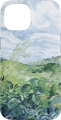 Vista 6 de Van Gogh - Carcasa para iPhone 17, diseño de campos de trigo verde