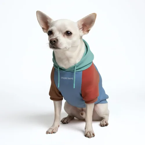 Vista 66 de Spark Paws Sudadera con capucha para perro, suéter de primera calidad para perros pequeños, medianos y grandes Trajes cálidos para bulldogs