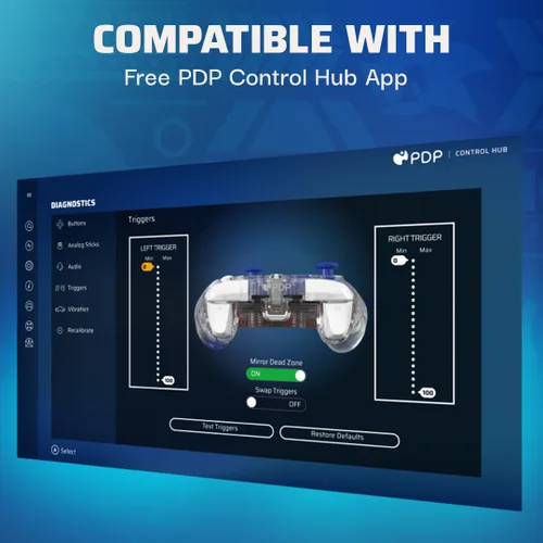 Vista 5 de PDP REALMz Wired Xbox Controller Licensed for Series XS, Xbox One, Windows 1011 PC, LED Lighting Collectible Sonic Superstars, Programmable