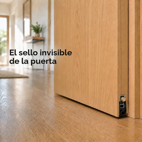 Vista 2 de TMS - Sello automático desplegable para puerta, montaje en embutido, 36 pulgadas, caída de 1 pulgada, aluminio resistente con sello de bombilla