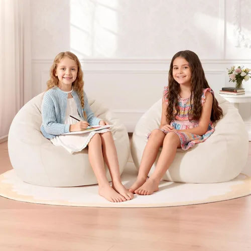 Vista 37 de Homguava - Sillón puff de 3 pies Sillón estilo puff grande de 3 pulgadas con relleno de espuma viscoelástica, sofá suave con funda de terciopelo