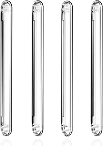 Vista 7 de Parachoques transparentes para muebles, parachoques de goma autoadhesivos, protectores de pared para topes de puerta, tira de silicona para cajones