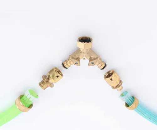 Vista 6 de never break NPT3/4 - Válvula desviadora de latón macizo de cobre de dos salidas, conector rápido de grifo de latón resistente de 2 vías, conector