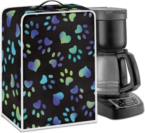 Vista 23 de Cubiertas antipolvo para máquina de café cruzado con bandera estadounidense, para mezclador, máquina de jugo, mantiene la cocina y la oficina