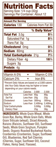 Vista 3 de Bob's Red Mill Muesli de frutas y semillas, 14 onzas