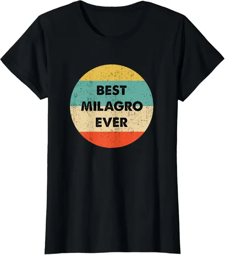 Vista 44 de Camiseta Milagro Name, Negro
