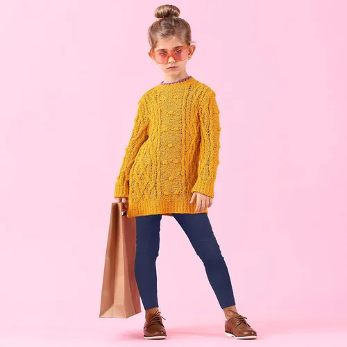 Vista 6 de TODDOR Paquete de 3 leggings de invierno con forro polar para niñas, elásticos, pantalones de terciopelo sólido, mallas cálidas y suaves para niños