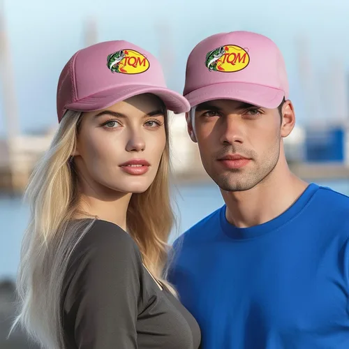Vista 7 de Ondian Tqm Hat,Regida Gorras Del Pescado Tqm,Fuerza,Tqm Gorra de pescado para adultos Rosa, Rosado