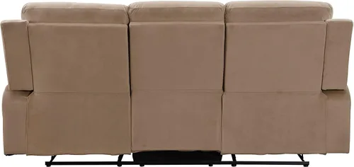 Vista 7 de Blackjack Furniture Elton - Juego de sofá y sofá biplaza de microfibra de 2 piezas con soporte lumbar, acolchado adicional y mecanismo de Beige