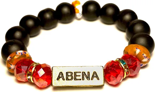 Vista 92 de Pulseras africanas tradicionales con nombre nacido en el día para mujeres de Ghana, materiales naturales, ajuste cómodo y holgado