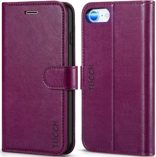 Vista 10 de TUCCH - Funda tipo cartera compatible con iPhone 8