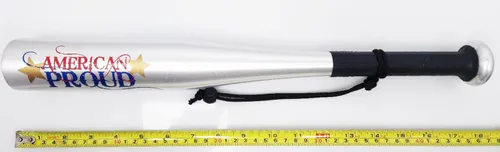 Vista 5 de Ultima Supply Bate de béisbol, bate de entrenamiento de aluminio con una mano de 18 pulgadas, bate de sóftbol, hogar/coche/autodefensa, práctica