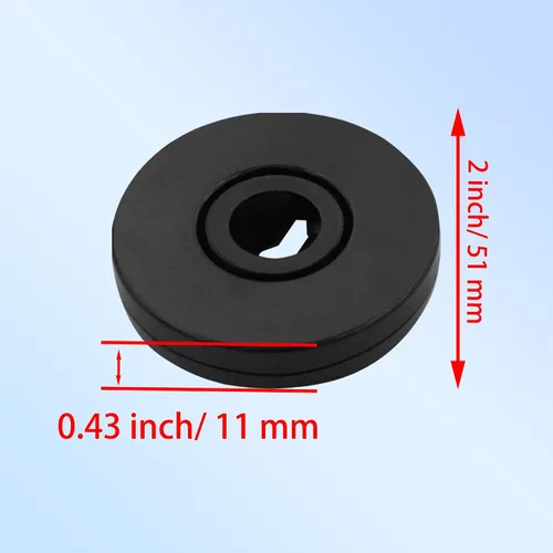 Vista 3 de 4 Piezas Negro 2 pulgadas Acrílico Lazy Susan Organizador Giratorio de Mesa con Rodamientos - Placa Giratoria Redonda para Estante de Especias