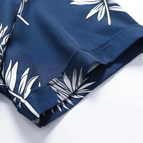 Vista 7 de SheLucki - Camisa hawaiana para hombre, unisex, estilo informal, manga corta, con botones y estampado de sombra de palmeras, para el verano