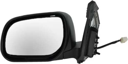 Vista 38 de TRQ Espejo plegable con calefacción eléctrica del lado del conductor con indicador de punto ciego pintura a juego negro liso compatible con Kia