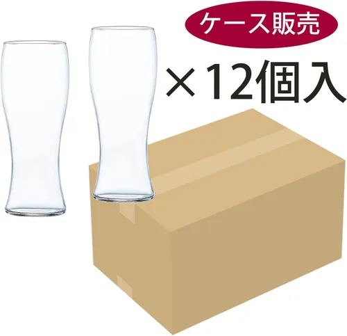 Vista 2 de Toyo Sasaki - Juego de 2 vasos de vidrio para cerveza, 13.8 fl oz (13.4 fl oz), juego de 2 x 12 (caja se vende como estuche), puedes disfrutar