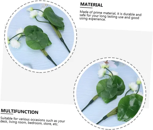 Vista 3 de DECHOUS 3 piezas de flores falsas de seda artificiales para decoración del hogar, ornamento falso de seda para el hogar
