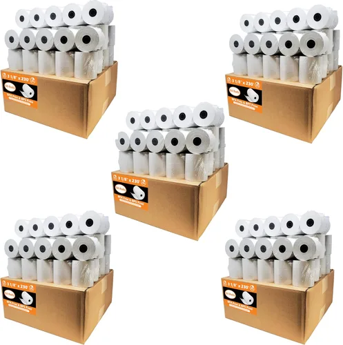 Vista 11 de (10 Rolls) 3 1/8 x 230 thermal paper square POS cash register thermal receipt paper rolls bpa free BuyRegisterRolls