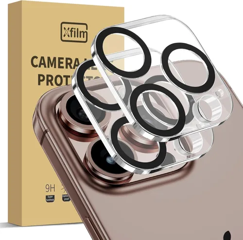 Vista 8 de Protector de lente de cámara compatible con iPhone 15 y 15 Plus, cubierta de cámara de vidrio templado de dureza 9H, Ultra HD, antiarañazos, fácil