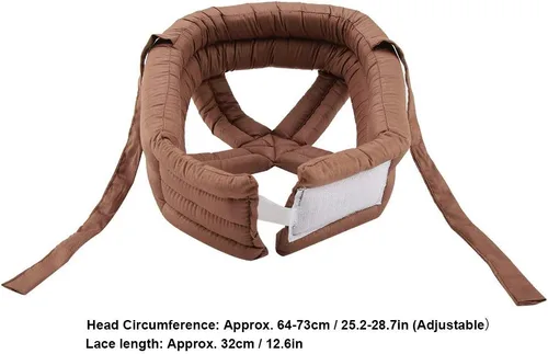 Vista 5 de Sombrero protector para ancianos, anticaídas, casco de seguridad ajustable, transpirable, cabeza de anciano