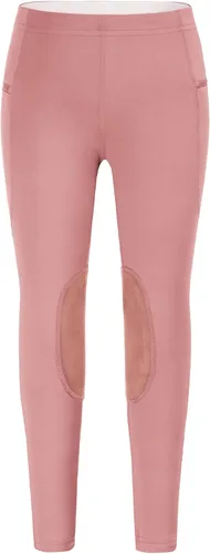 Vista 2 de JACK SMITH Pantalones de equitación para niñas y niños, mallas ecuestres para equitación, pantalones juveniles con parche para la rodilla, bolsillo
