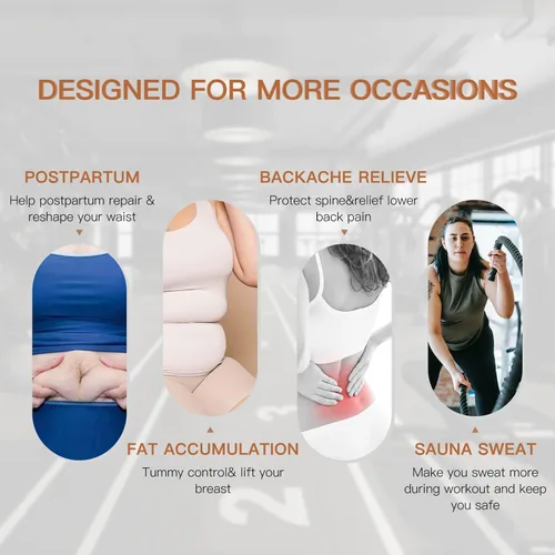 Vista 7 de FeelinGirl Waist Trainer Wrap for Women Tummy Control Waist Shaper with Loop