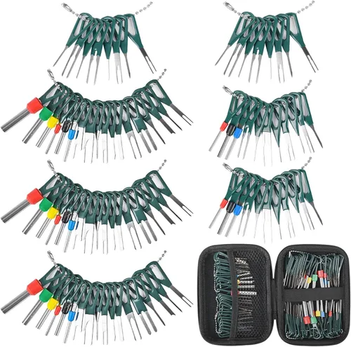 Vista 14 de Kikerike Kit de herramientas de extracción de terminales, 139 piezas, herramienta de desfilado, conector eléctrico, kit de herramientas