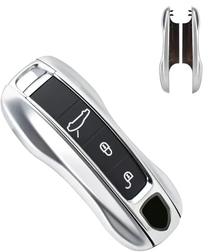 Vista 8 de SANRILY Funda de Reemplazo para Llavero de Fibra de Carbono Textura para Porsche Cayenne 911 Taycan Panamera 2020, Entrada sin Llave, Llavero Remoto