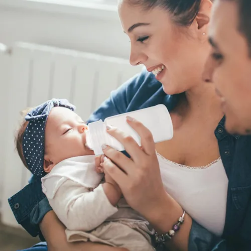 Vista 8 de EXCEART Botellas de leche desechables para recién nacidos, paquete de 5 con tetina suave y flexible, biberones para bebés, listos para usar